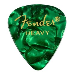Медиатор Fender Green Moto 351 Shape Heavy