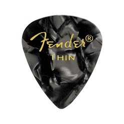 Медиатор Fender Black Moto 351 Shape Thin