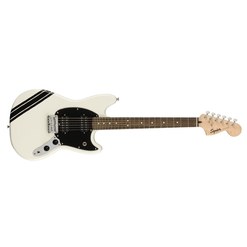 Электрогитара Squier FSR Bullet® Competition Mustang® HH Laurel Fingerboard Arctic White with Black Stripes