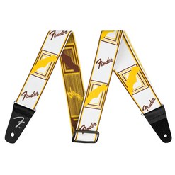 Ремень для гитары Fender Weighless™ 2" Mono Strap White/Brown/Yellow