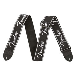Ремень для гитары Fender® Running Spaghetti Logo Strap Black