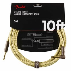 Инструментальный кабель Fender® Deluxe Series Straight/Angle 10' Tweed