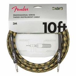 Инструментальный кабель Fender® Professional Series Straight/Straight 10" Woodland Camo