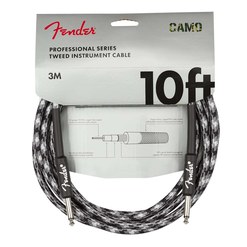 Инструментальный кабель Fender® Professional Series Straight/Straight 10" Winter Camo