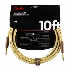 Инструментальный кабель Fender® Deluxe Straight/Straight 10' Tweed