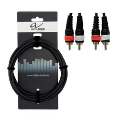 Аудио кабель Gewa Alpha Audio Basic 2 RCA - 2 RCA 3 м