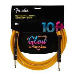 Инструментальный кабель Fender Professional Glow in the Dark Orange 10'