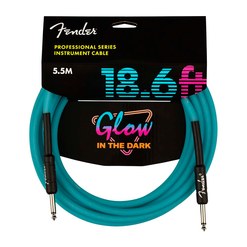 Инструментальный кабель Fender Professional Glow in the Dark Blue 18.6'