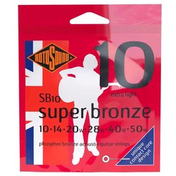 Струны для акустической гитары Rotosound SB10 Phosphor Bronze 10-50