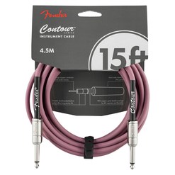 Инструментальный кабель Fender Contour™ Burgundy Mist 15'