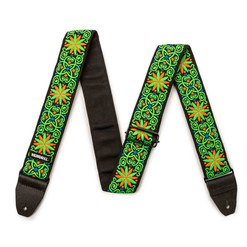 Ремень для гитары Dunlop Jimi Hendrix Blacklight Fillmore Green