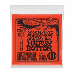 Струны для 8-струнной электрогитары Ernie Ball P02624 9-80
