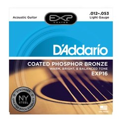 Струны для акустической гитары D'addario EXP16