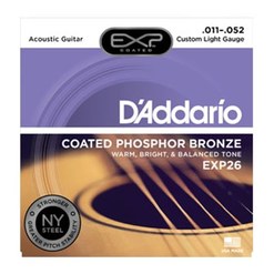 Струны для акустической гитары D'addario EXP26