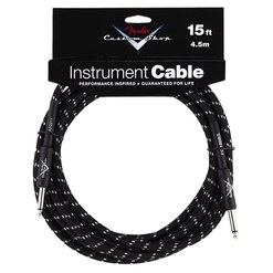 Инструментальный кабель Fender® Custom Shop Cable, 15', Black