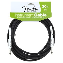 Инструментальный кабель Fender® Performance Series Instrument Cable, 20', Black