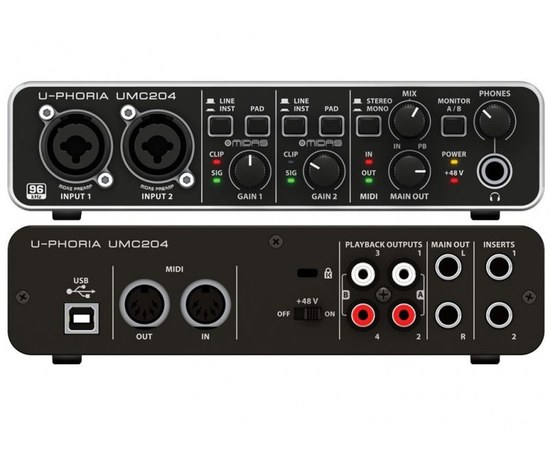 Звуковая карта U-PHORIA UMC204, изображение 2