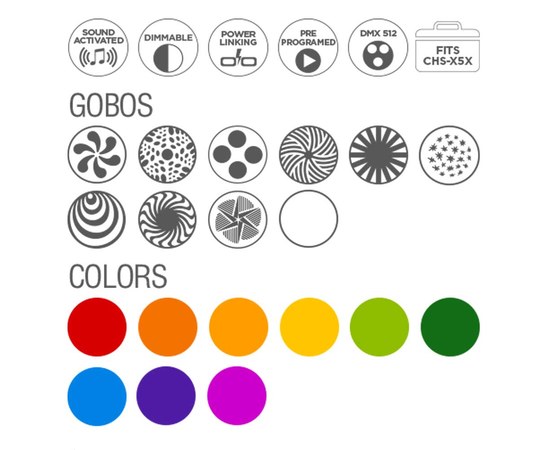 Поворотная голова Chauvet DJ Intimidator Spot 155, изображение 5