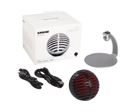 Цифровой конденсаторный микрофон Shure MOTIV™ MV5/A-B-LTG, изображение 4