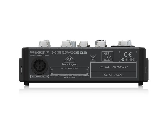 Микшерный пульт Behringer XENYX 502, изображение 4