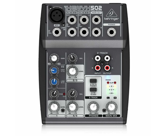 Микшерный пульт Behringer XENYX 502, изображение 2