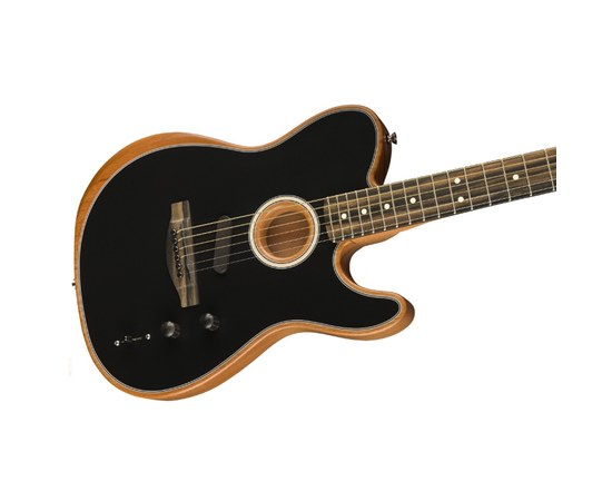 Электроакустическая гитара Fender American Acoustasonic™ Telecaster® Ebony Fingerboard Black, изображение 2