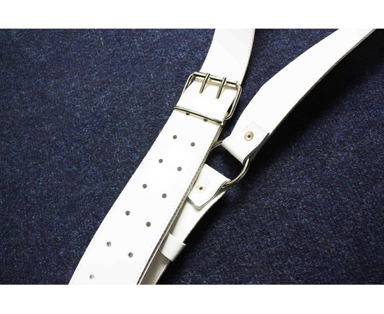 Ремень для барабана Vancore MCS606S Leather Sling Senior White, изображение 2