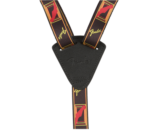 Ремень для укулеле Fender Ukulele Strap Black/Yellow/Red, изображение 2