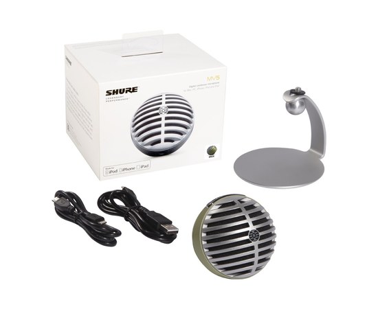 Цифровой конденсаторный микрофон Shure MOTIV™ MV5/A-LTG, изображение 6