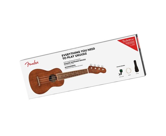 Набор укулеле Fender Seaside Soprano Ukulele Pack Walnut Fingerboard Natural, изображение 8
