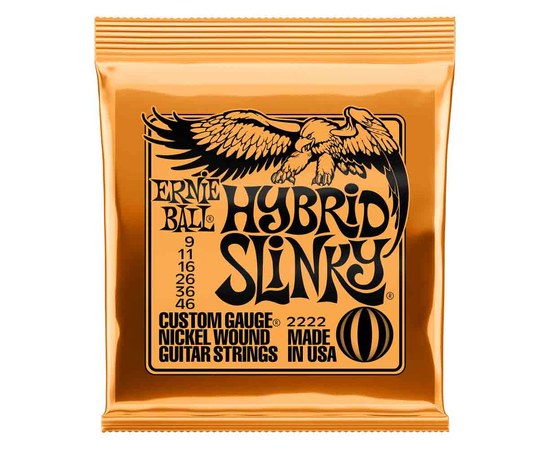 Струны для электрогитары Ernie Ball 2222 Hybrid Slinky