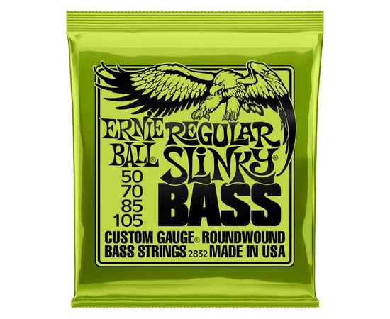 Струны для 4-струнной бас-гитары Ernie Ball 2832 Regular Slinky