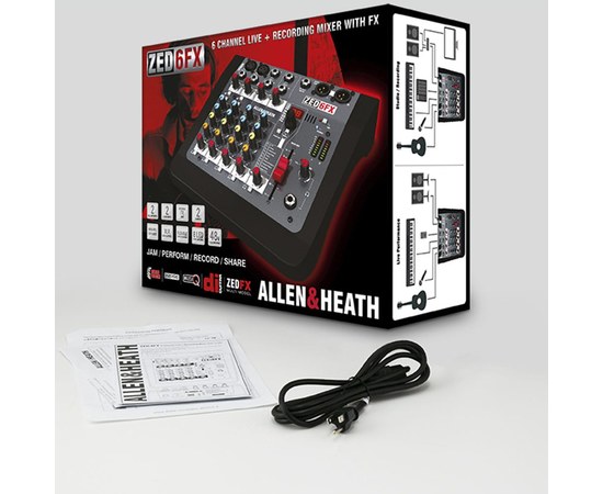 Аналоговый микшерный пульт Allen&Heat ZED 6 FX, изображение 12