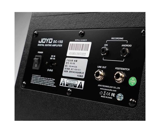 Портативный комбоусилитель для электрогитары Joyo DC-15S Digital Bluetooth Guitar Amplifier, изображение 5