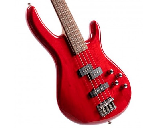 Бас-гитара Cort Action Bass Plus Transparent Red, изображение 4