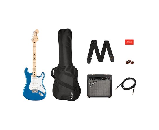 Набор электрогитара Squier Affinity Series Stratocaster HSS Lake Placid Blue, изображение 2