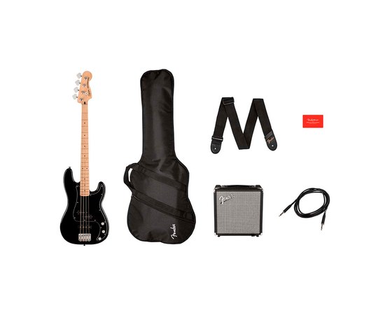 Набор бас-гитара Squier Affinity Series Precision Bass® Black, изображение 2