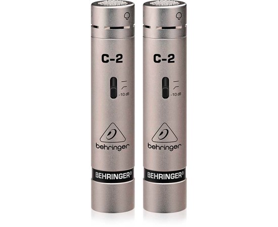 Комплект из 2-х кардиоидных конденсаторных микрофонов Behringer C-2, изображение 3
