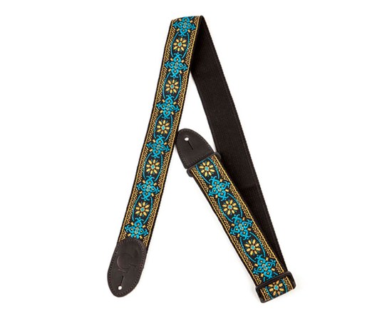 Ремень для гитары Gretsch® G Brand Strap Blue/Orange Black End