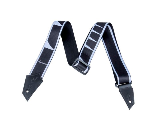 Ремень для гитары Jackson® Strap Sharkfin Inlay Pattern Black/White