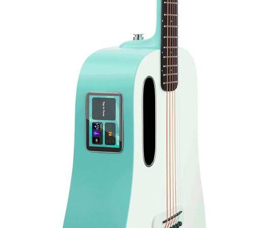 Трансакустическая смарт гитара Blue Lava Aqua & Mint Green, изображение 2