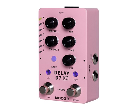 Педаль эффектов Mooer D7 X2 Delay, изображение 2