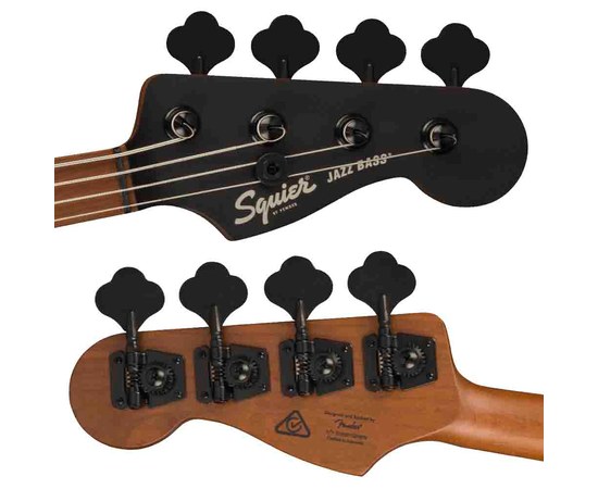 Бас-гитара Squier FSR Contemporary Active Jazz Bass® HH Satin Graphite Metallic, изображение 4