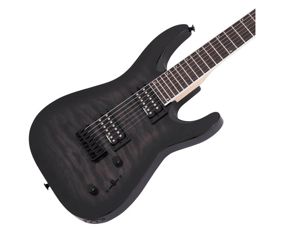7-струнная электрогитара Jackson JS Series Dinky® Arch Top JS22Q-7 Transparent Black Burst, изображение 3