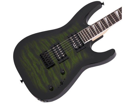 Электрогитара Jackson JS Series Dinky® Arch Top JS32Q Transparent Green Burst, изображение 3