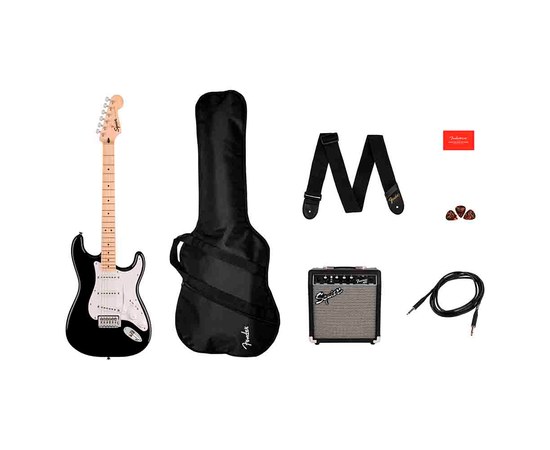 Набор электрогитара Squier Sonic™ Stratocaster® SSS Black Pack, изображение 2