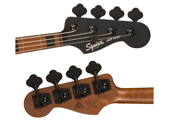 Бас-гитара Squier FSR Contemporary Active Jazz Bass® HH Flat Black, изображение 4