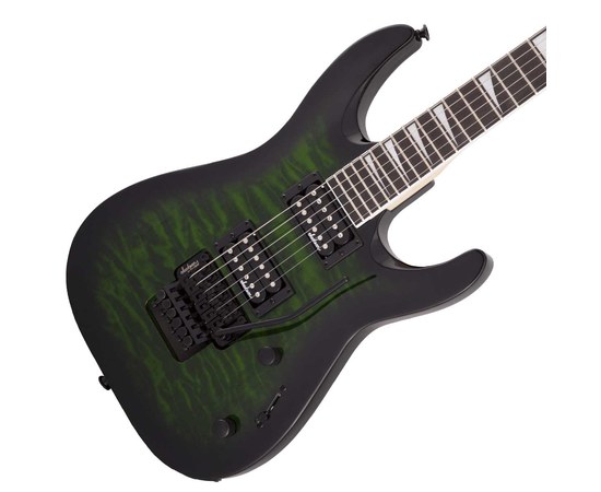 Электрогитара Jackson JS Series Dinky® Arch Top JS32Q Transparent Green Burst, изображение 3