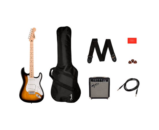 Набор электрогитара Squier Sonic™ Stratocaster® SSS 2-Color Sunburst, изображение 2
