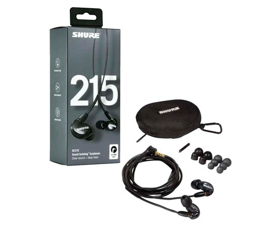 Наушники-вкладыши Shure SE215-K-EFS, изображение 2